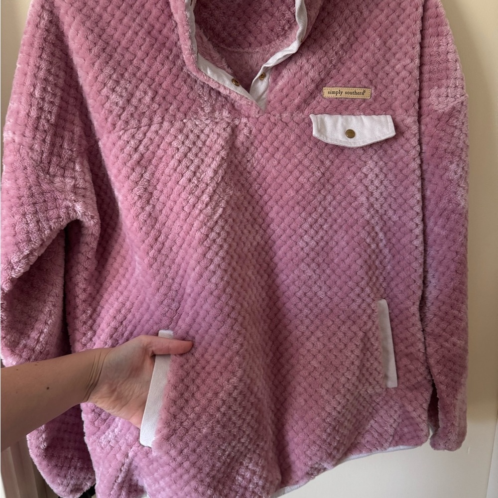 Simply Southern Pink Pullover - Picture 7 of 8